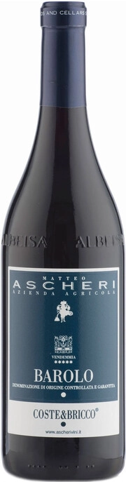 Вино  Matteo Ascheri Barolo Coste & Bricco  2019 750 мл 14,5 %