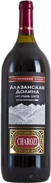 Вино  Charozi  Alazani Valley  Чарози  Алазанская Долина  красное полусладкое 2019 1500 мл