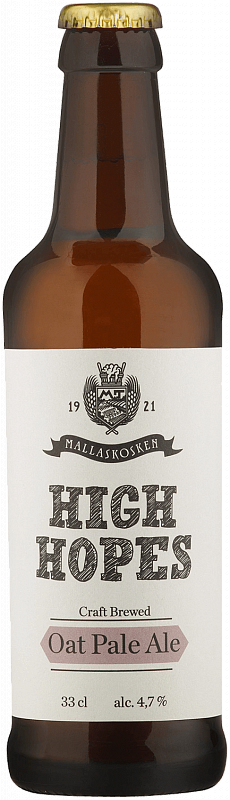 Пивной напиток Mallaskoski High Hopes Oat Ale Малласкоски Хай Хоупс Оат Эль  330 мл