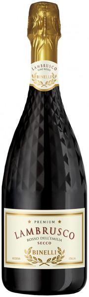 Игристое вино Binelli Premium  Lambrusco Rosso Secco Dell’Emilia IGT  750 мл