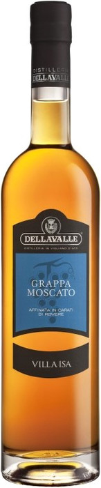 Граппа Dellavalle  Villa Isa Grappa Moscato  affinata in carati di rovere   700 мл