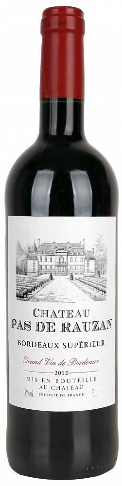 Вино Maison Bouey Chateau Pas de Rauzan Bordeaux Superieur  Мезон Бойи Шато Па де Розан Бордо Супериор  2015 750 мл