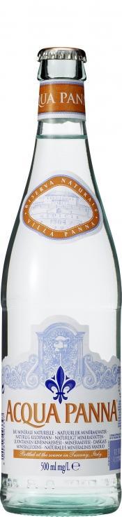 Вода  Acqua Panna  Glass Аква Панна Негазированная в стеклянной бутылке  500 мл