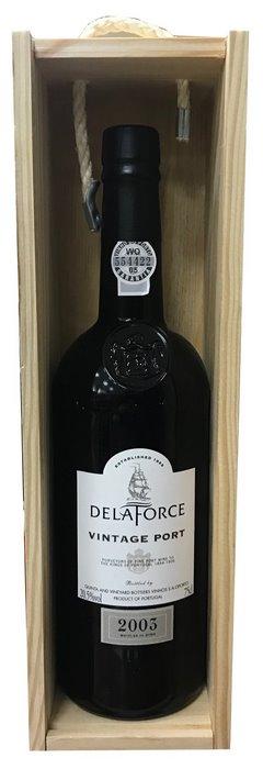 Портвейн  Delaforce Vintage Port  Делафорс  Винтаж Порт 2003 в подарочной упаковке  750  мл