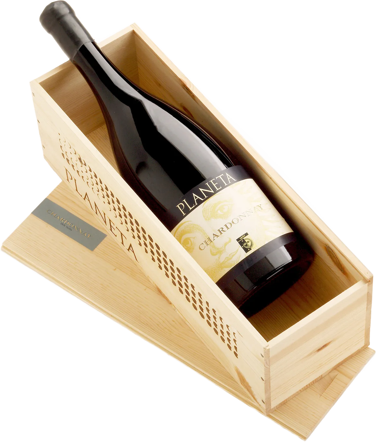 Вино Planeta Chardonnay Sicilia Menfi DOC in gift box  2023  3000 мл
