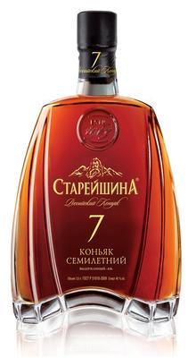 Коньяк Российский Старейшина КВ  7 лет 1000 мл