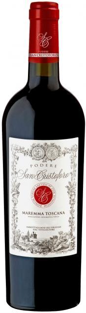 Вино Podere San Cristoforo San Cristoforo Maremma Toscana IGT  Подере Сан Кристофоро Сан Кристофоро  Маремма Тоскана IGT 2013 750 мл