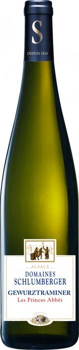 Вино Schlumberger Gewurztraminer Les Princes Abbes Alsace AOC  Шлюмберже Гевюрцтраминер Ле Принс Аббе 2014 750 мл