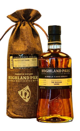 Виски Highland Park Single Cask Series The Russian Viking 13 Years  Хайленд Парк Сингл Каск Сериес Рашн Викинг   13-летний в подарочной сумке 700 мл