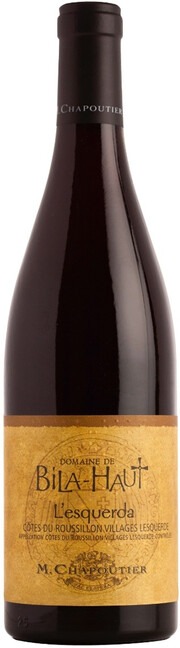 Вино M.Chapoutier  Côtes du Roussillon Villages Domaine de Bila Haut L'Escerda Кот дю Руссильон Вилляж Домэн де Била О Л'Эскерда 2018 750 мл 15%