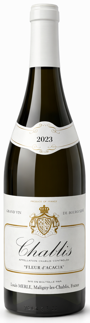 Вино Louis Merle Chablis Fleur d'Acacia 2023  750 мл 12,5%