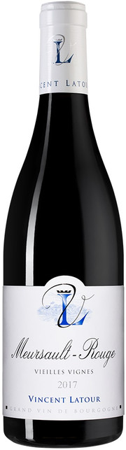 Вино Vincent Latour Meursault-Rouge Vieilles Vignes AOC  Винсент Латур Мерсо-Руж Вьей Винь 2017  750 мл
