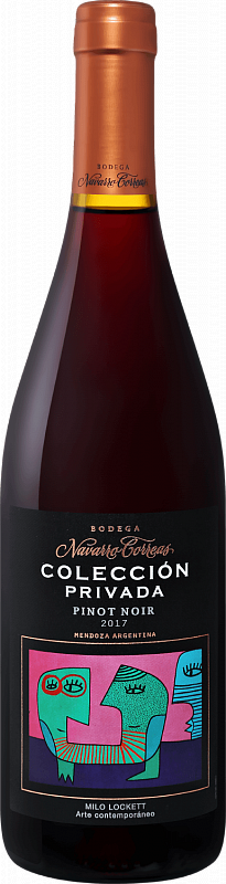 Вино Вodega Navarrо Correas Coleccion Privada Pinot Noir  Mendoza DO  Бодега Наварро Корреас Колексьон Привада Пино Нуар  2019 750 мл