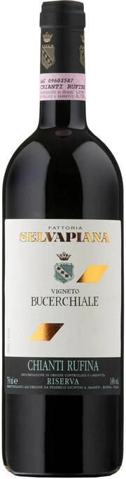 Вино Fattoria Selvapiana,  Vigneto Bucerchiale Chianti Rufina DOCG Riserva 2020  750 мл  14,5 %