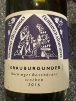 Вино  Theo Minges VDP Grauburgunder ERSTE LAGE trocken Boechinger Rosenkranz BIO     2018 750 мл