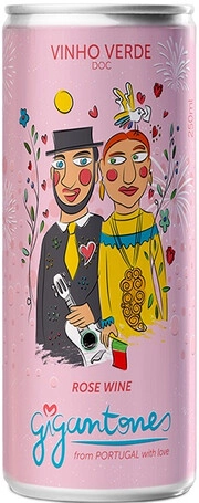 Вино Gigantones  Rosado  Vinho Verde DOC  in can  250 мл