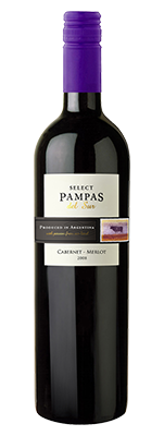 Вино красное сухое Pampas del Sur,«SELECT» CABERNET - MERLOT  Пампас дель Сур, «СЕЛЕКТ» КАБЕРНЕ - МЕРЛО, 750 мл