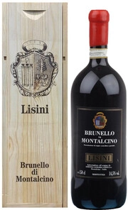 Вино Lisini Brunello di Montalcino gift wooden box  2017 1500 мл
