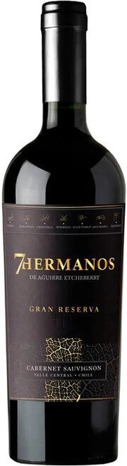 Вино  7 Hermanos  Cabenet Sauvignon Gran Reserva   750 мл  13,5%