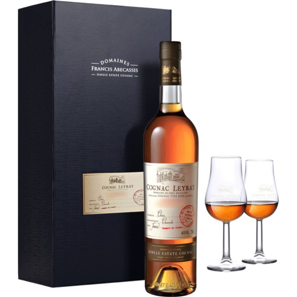 Коньяк Leyrat XO Hors d’Age in gift box + 2glass 700 мл