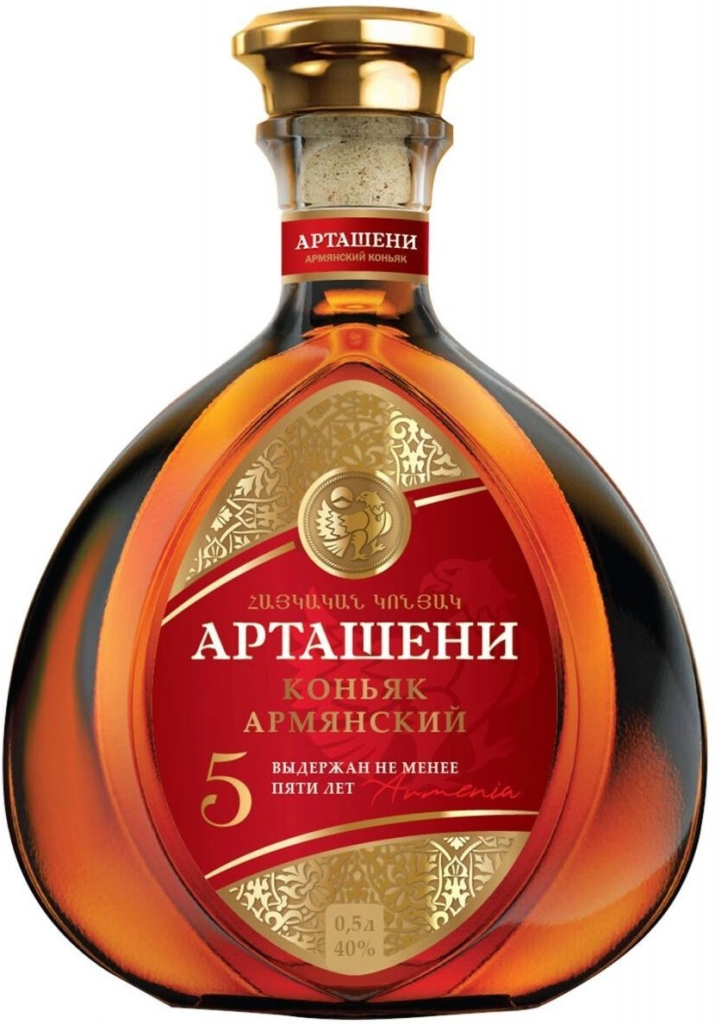 Коньяк   Artasheni 5 Years Old   500 мл 40%