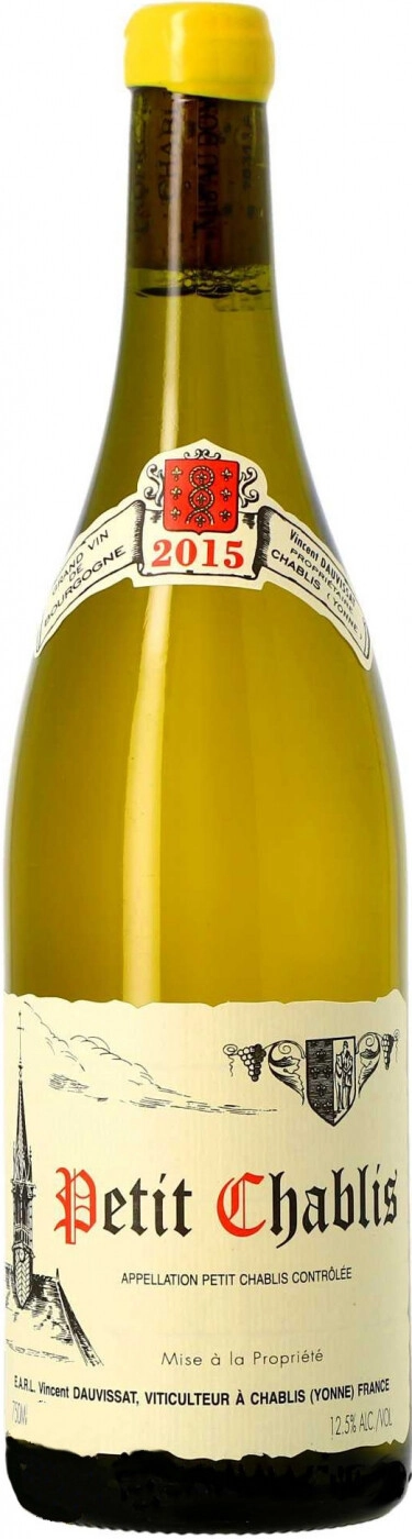 Вино  Vincent Dauvissat Petit Chablis AOC  2019  750 мл 13%