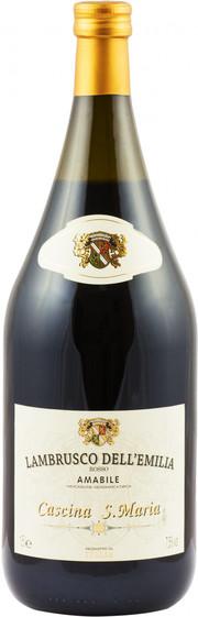 Игристое вино Cascina S. Maria Rosso Amabile Lambrusco dell’Emilia IGT  1500 мл