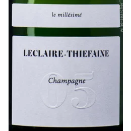 Игристое вино LECLAIRE-THIEFAINE Cuvée 05 Le Millésime Extra Brut 2017 750 мл 12,5%