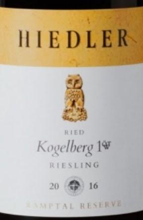 Вино Hiedler  Riesling Ried Kogelberg  Хидлер  Рислинг Рид Когльберг 2016 750 мл