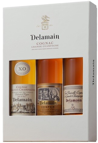Подарочный набор коньяк Delamain Pale & Dry XO Деламен Пэйл энд Драй  XO 200 мл