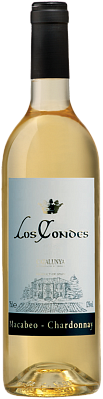 Вино Bodegas 1898 Los Condes Catalunya Macabeo Chadonnay 2018 750 мл