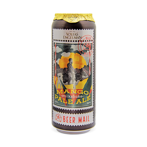 ПИВНОЙ НАПИТОК  Voifas Engelman Milkshake Mango Pale Ale  ВОЛЬФАС ЭНГЕЛЬМАН МИЛКШЕЙК МАНГО ПЕЙЛ ЭЛЬ  ж/б 500 мл