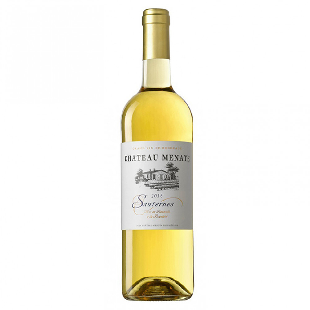Вино  Chateau Menate, Sauternes  Шато Менат Сотерн  2019  750 мл