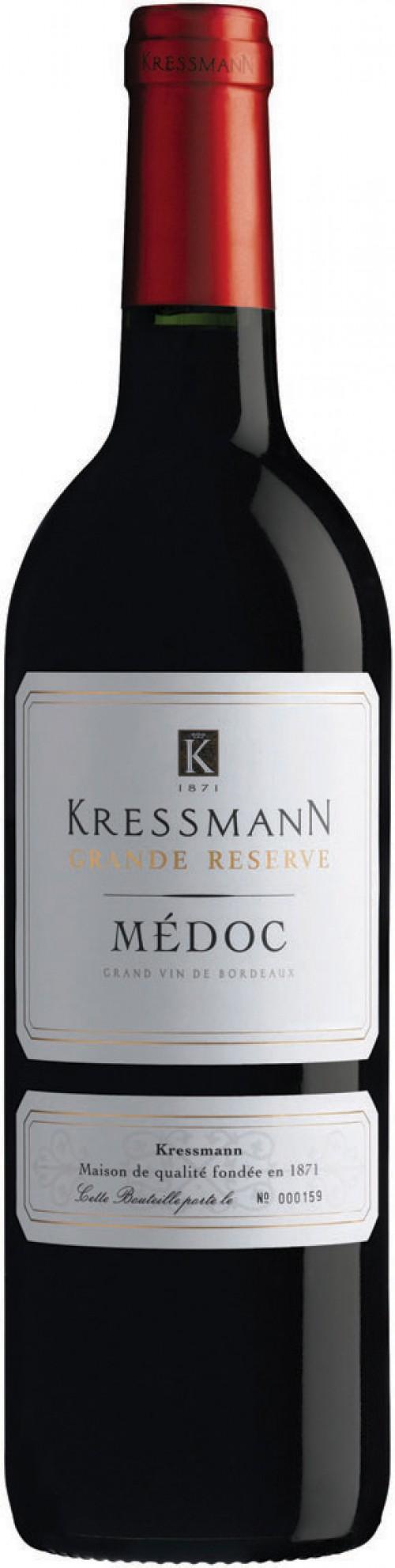 Вино Kressmann Grande Reserve Medoc AOC  Крессманн Гранд Резерв Медок 2012 750 мл