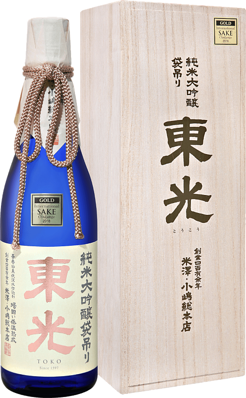 Саке  Toko Junmai Daiginjo Drip gift box Токо Дзюнмай Дайгиндзе Дрип в подарочной упаковке    720 мл
