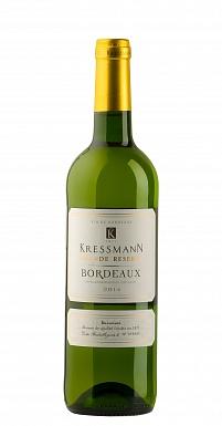 Вино Kressmann Grande Reserve Bordeaux AOC sec  КРЕССМАНН ГРАНД РЕЗЕРВ Бордо AOC 2014 белое сухое750 мл