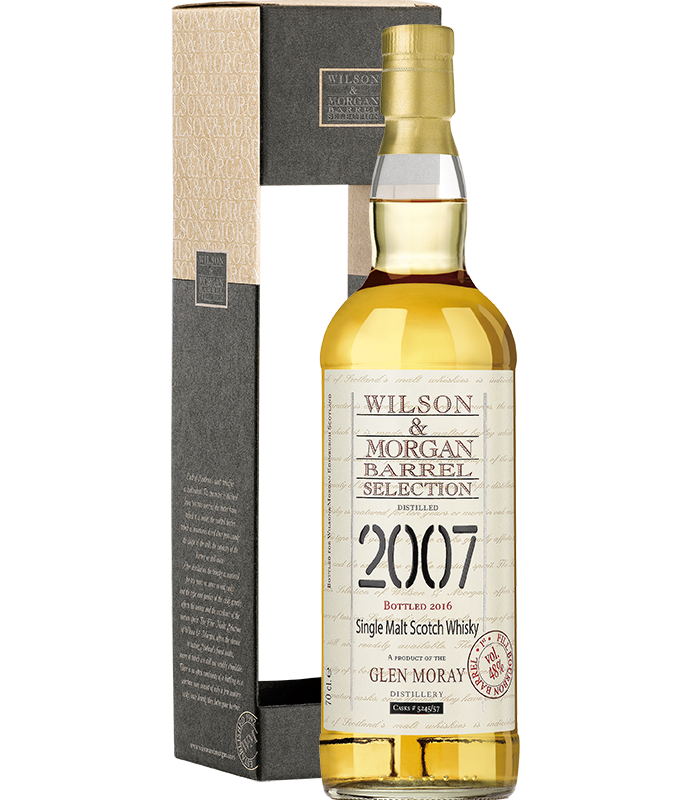 Виски Glen Moray 1st fill Bourbon Barrel cask№5245/57 strength, Глен Морэ, 2007,  48% 70cl.