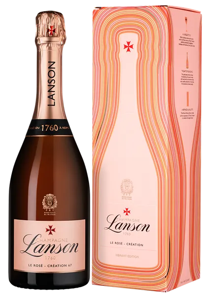 Шампанское Lanson Le Rose Creation gift box  750 мл