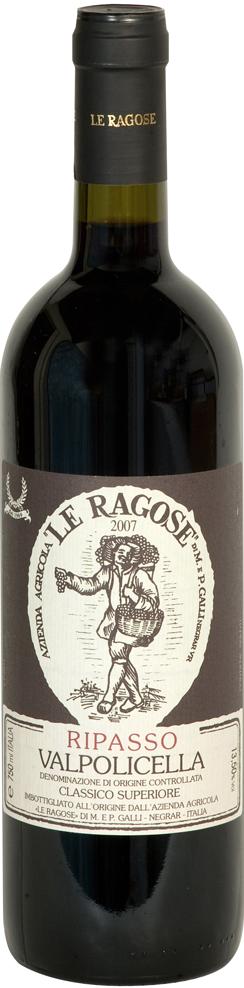 Вино Le Ragose Valpolicella Ripasso Classico Superiore Ле Рагозе Вальполичелла Рипассо Классико Супериоре 2011 750 мл