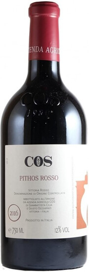 Вино  COS  Pithos  Rosso Cerasuolo di Vittoria DOCG  Виттория  КОС Питос Россо 2016 750 мл