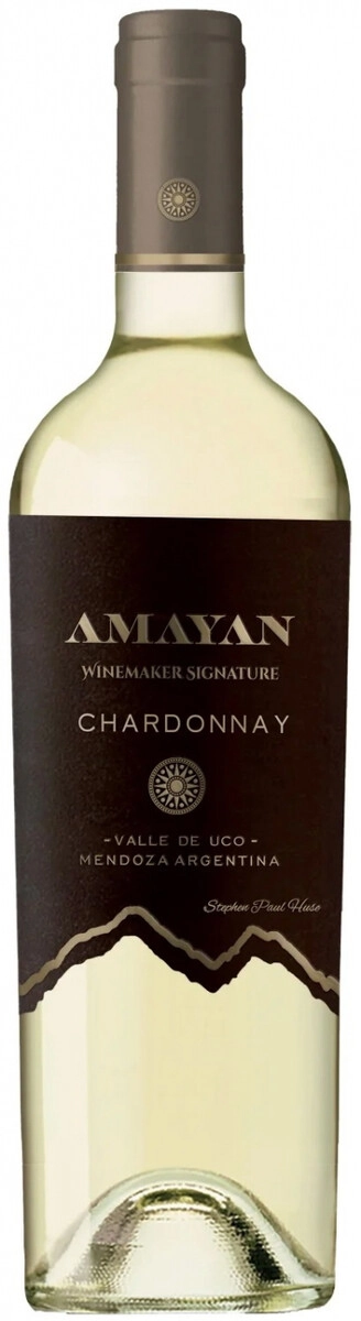 Вино  Amayan Winemaker Signature Chardonnay Valle de Uco Mendoza dry white 2023   750 мл  13%