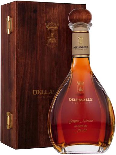 Граппа Dellavalle Grappa affinata in botti da Picolit   gift box  2005 700 мл