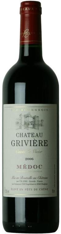 Шато Гривьер, Медок АОС, Les Domaines C.G.R./ Лэ Домэн C.G.R, 2006