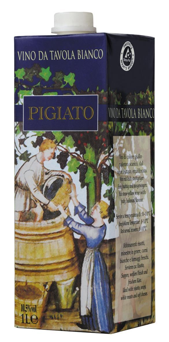 Вино Casa Vinicola Morando Pigiato white dry  1000 мл