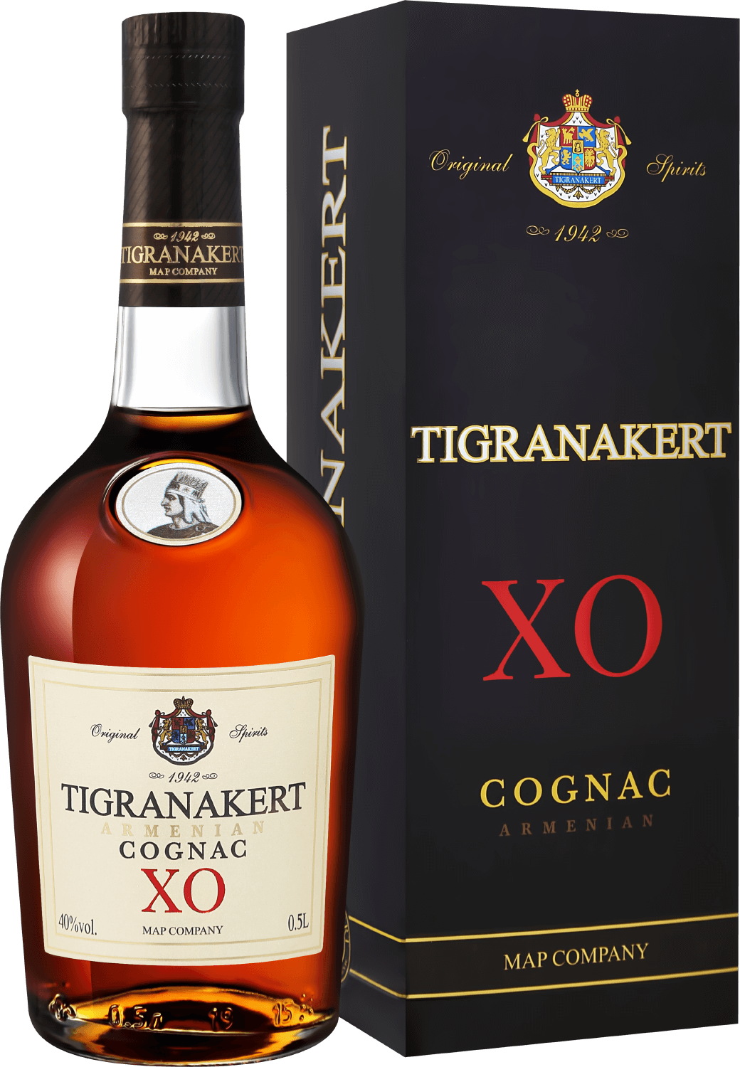 Коньяк  Map Tigranakert  XO  gift box  500 мл