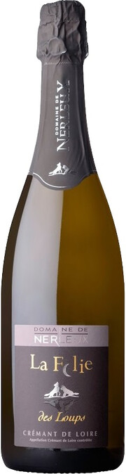 Игристое вино Domaine de Nerleux  La Folie des Loups Brut  Cremant de Loire AOC    750 мл