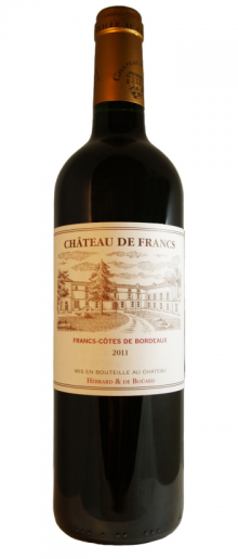 Вино Chateau de Francs Francs-Cotes de Bordeaux AOC Шато де Фран Фран–