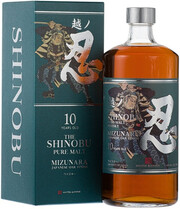 Виски Shinobu Pure Malt 10 Years Old Mizunara Japanese Oak Finish gift box  700 мл