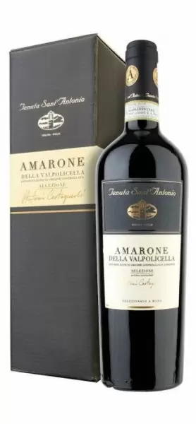 Вино Tenuta Sant'Antonio  Selezione Antonio Castagnedi   Amarone della Valpolicella DOC gift box  2018 375 мл