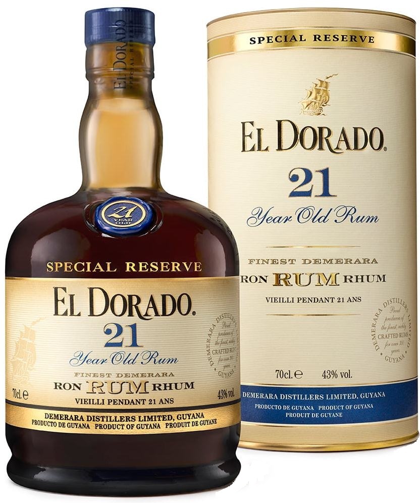 Ром El Dorado Special Reserve 21 Years Old gift box 700 мл